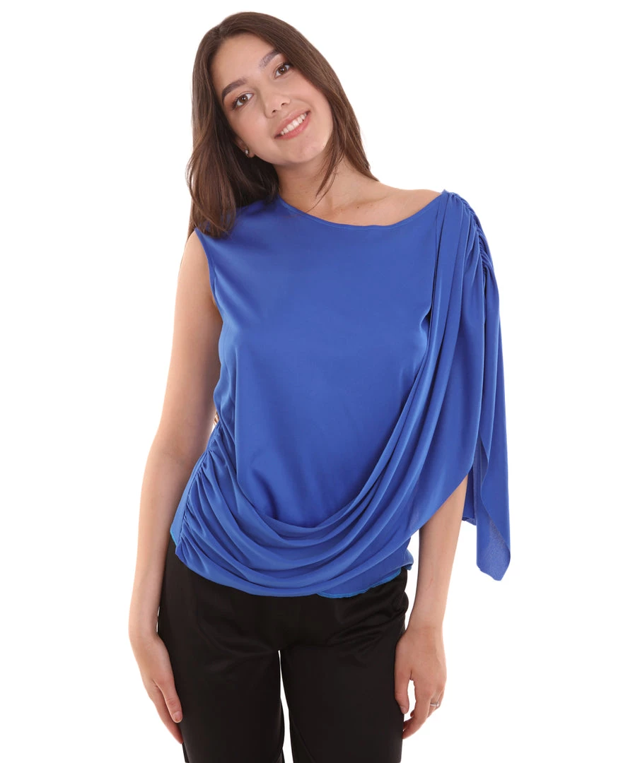 HPO Adult Women's Miss Statue Of Liberty Independence Costume | Blue Cosplay Costume