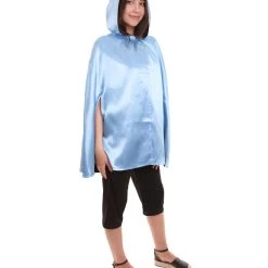 HPO Adult Women's Reversible Hooded Short Cape Costume | Multiple Color Option Halloween Costume