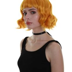 BC Adult Women's Gold Color Wavy Shoulder Length Trendy Wig