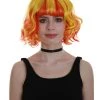 BC Ray Of Light | Women's Orange Color Wavy Shoulder Length Trendy Ray Of Light Wig