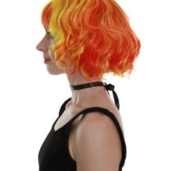 BC Ray Of Light | Women's Orange Color Wavy Shoulder Length Trendy Ray Of Light Wig