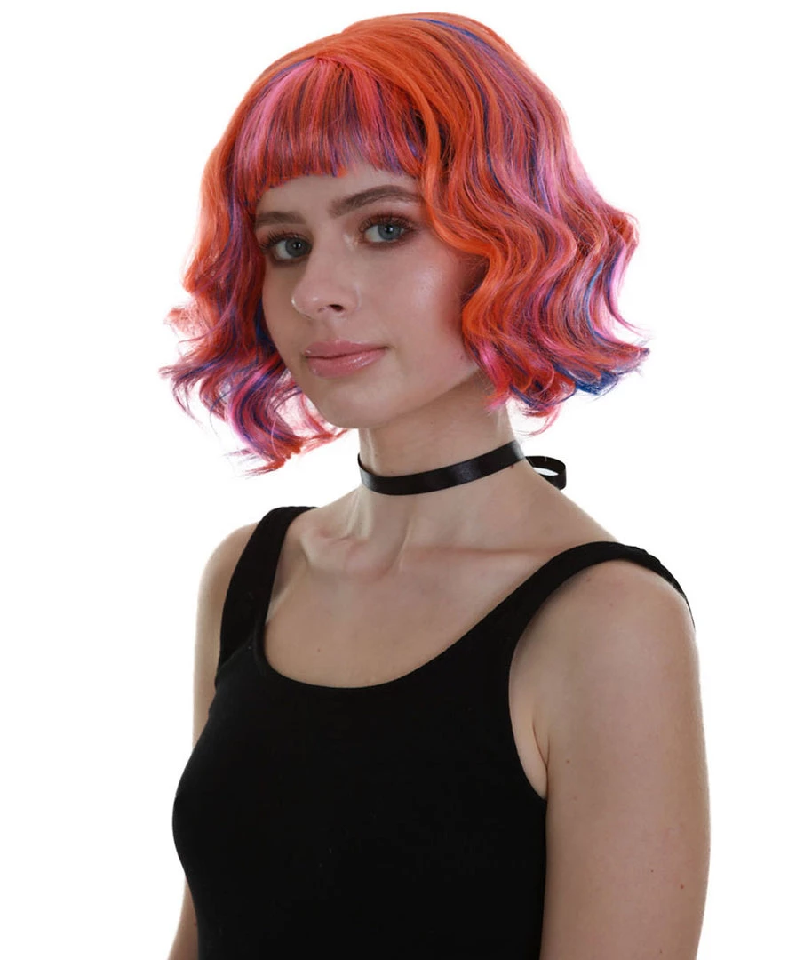 BC Ray Of Light | Women's Pink Color Wavy Shoulder Length Trendy Ray Of Light Wig