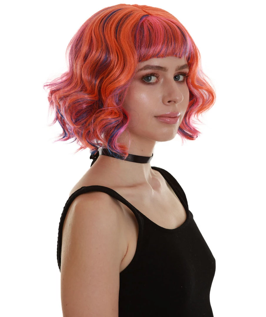 BC Ray Of Light | Women's Pink Color Wavy Shoulder Length Trendy Ray Of Light Wig