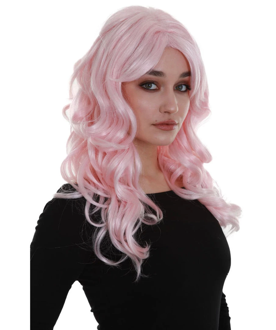 BC Iconic Tori | Women's Pink Color Wavy Long Length Trendy Iconic Tori Wig