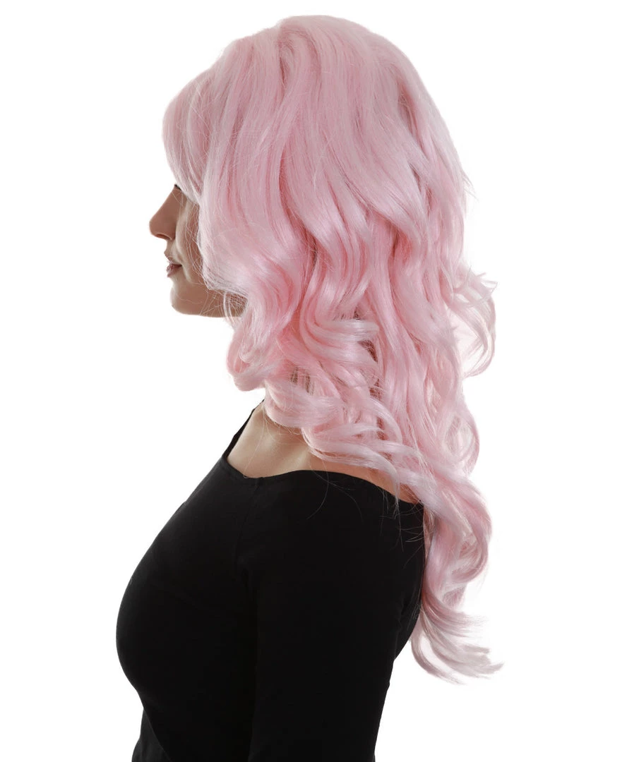 BC Iconic Tori | Women's Pink Color Wavy Long Length Trendy Iconic Tori Wig
