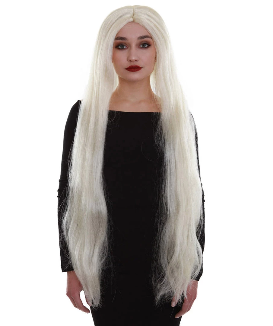 BC Adult Women's 36" In. Grey Color Straight Extra Long Length Trendy Ice Queen Wig