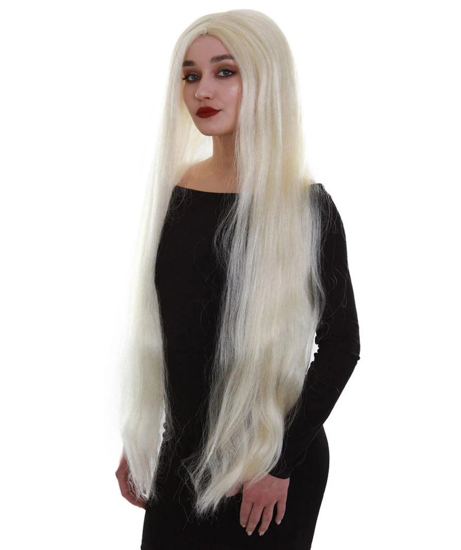 BC Adult Women's 36" In. Grey Color Straight Extra Long Length Trendy Ice Queen Wig