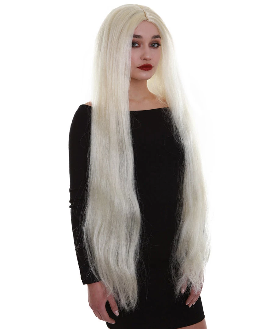 BC Adult Women's 36" In. Grey Color Straight Extra Long Length Trendy Ice Queen Wig