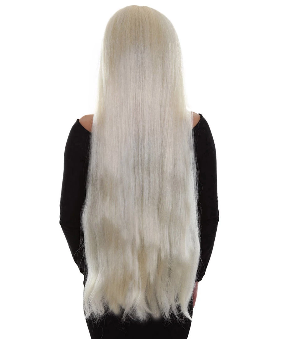 BC Adult Women's 36" In. Grey Color Straight Extra Long Length Trendy Ice Queen Wig