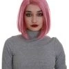 BC Introverted Bob | Women's Rose Gold Color Straight Shoulder Length Trendy Introverted Bob Wig