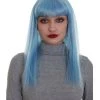 BC Dreamcicle | Women's Icy Blue Color Straight Shoulder Length Trendy Dreamcicle Wig
