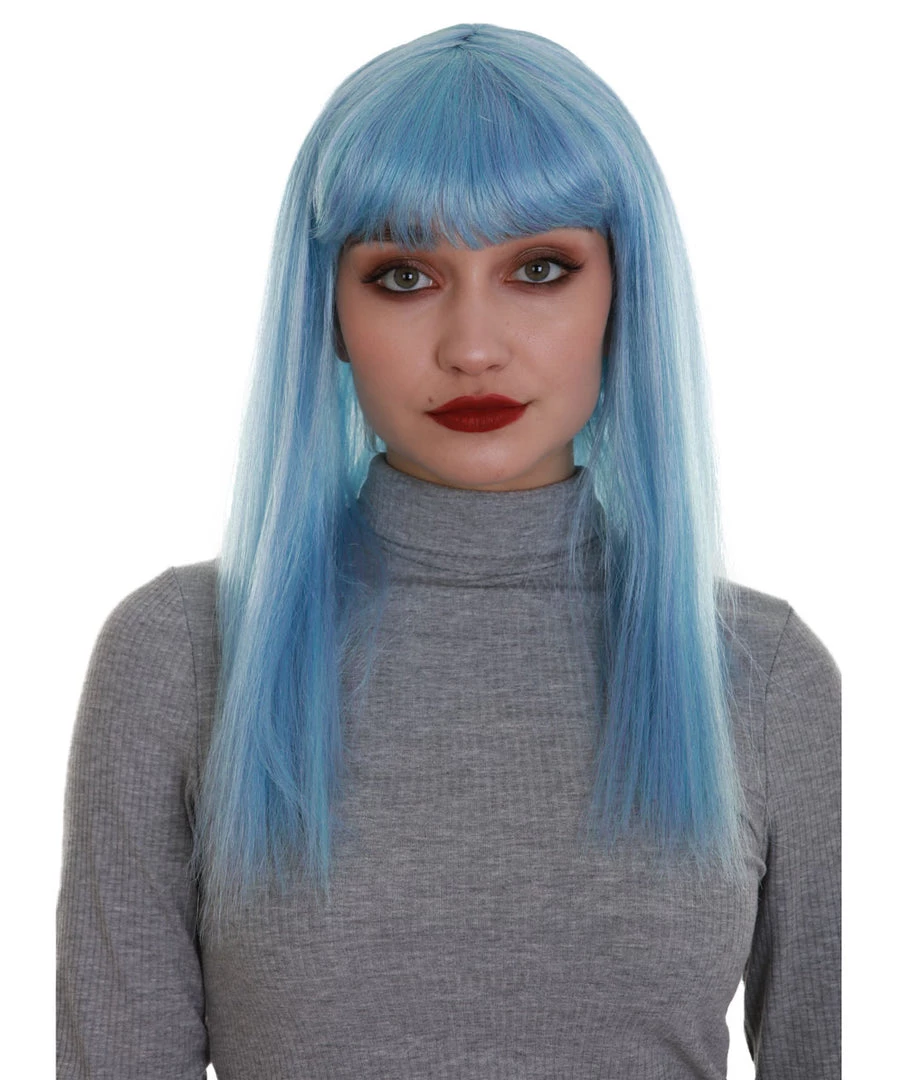 BC Dreamcicle | Women's Icy Blue Color Straight Shoulder Length Trendy Dreamcicle Wig