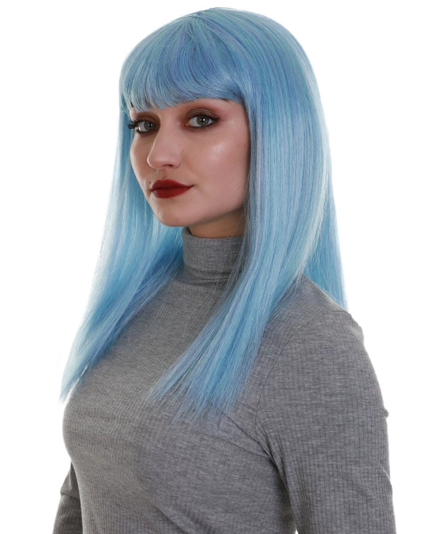 BC Dreamcicle | Women's Icy Blue Color Straight Shoulder Length Trendy Dreamcicle Wig