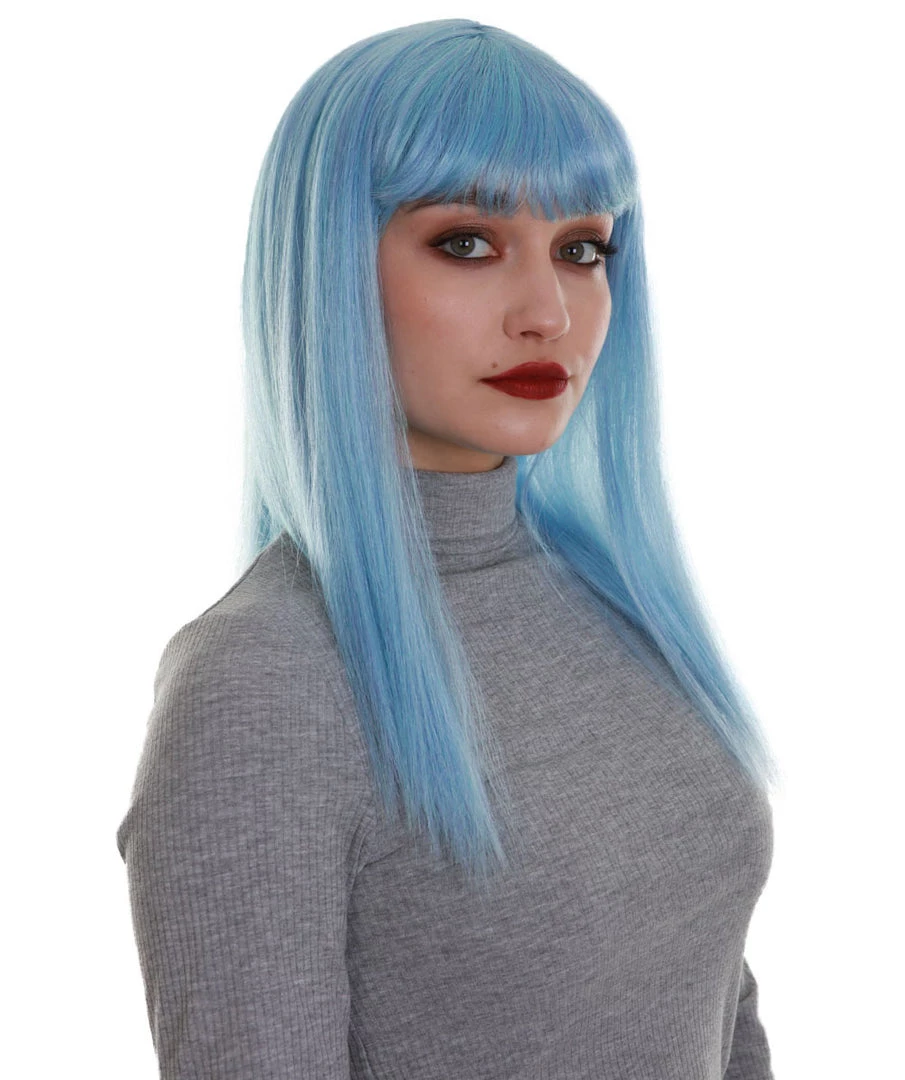 BC Dreamcicle | Women's Icy Blue Color Straight Shoulder Length Trendy Dreamcicle Wig