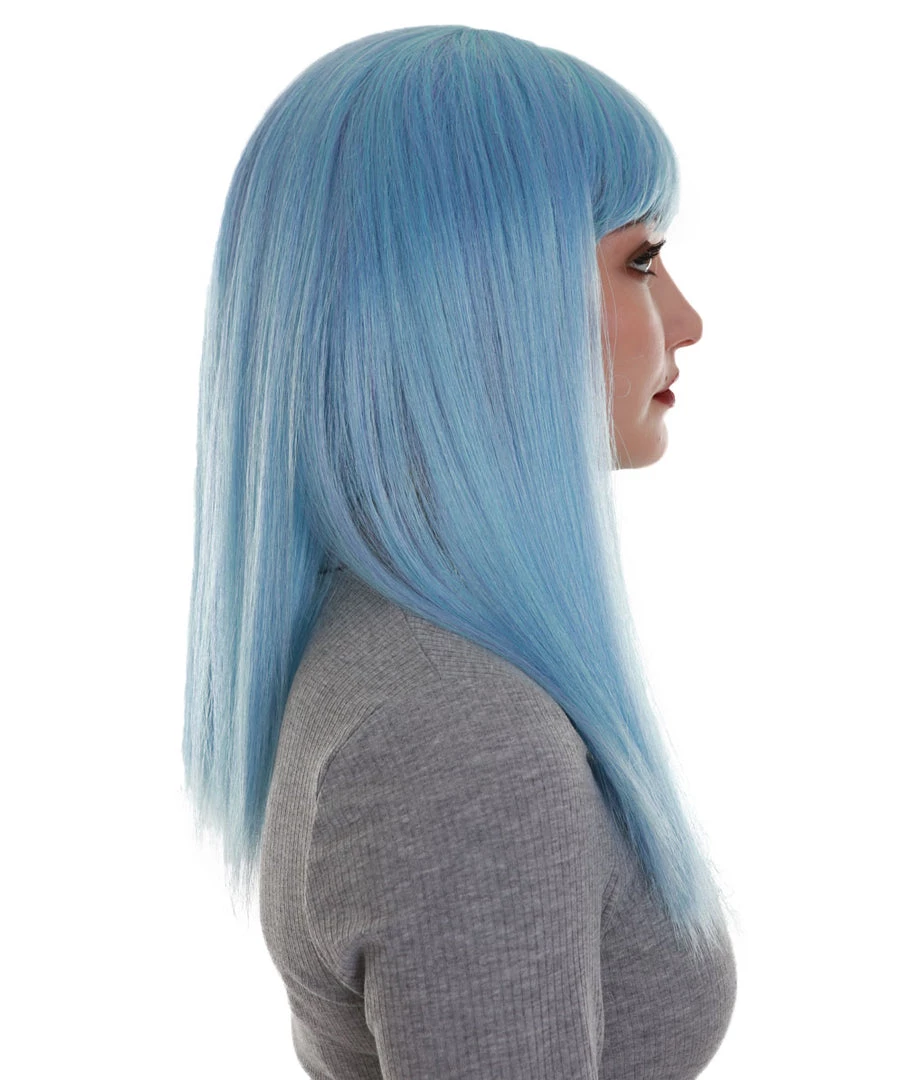 BC Dreamcicle | Women's Icy Blue Color Straight Shoulder Length Trendy Dreamcicle Wig