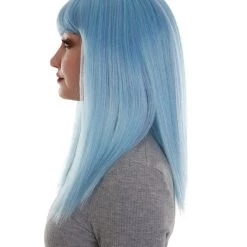 BC Dreamcicle | Women's Icy Blue Color Straight Shoulder Length Trendy Dreamcicle Wig