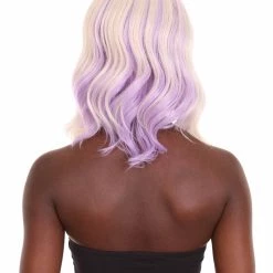 HPO Adults Women Shoulder Length Wavy Wigs | Multicolor Options Cosplay Wigs | Premium Breathable Capless Cap