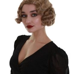 BC Roaring 20's | Women's Blonde Color Wavy Shoulder Length Trendy Roaring 20's Wig