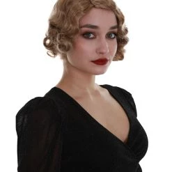 BC Roaring 20's | Women's Blonde Color Wavy Shoulder Length Trendy Roaring 20's Wig