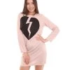 HPO Adult Women's My Heart Is Broken Nude Dress | Linen Cosplay Costume
