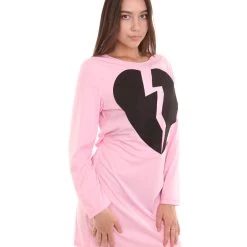 HPO Adult Women's My Heart Is Broken Dress Costume | Lt. Pink Cosplay Costume