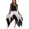 HPO Adult Women's Zombie Bride Costume | Black & White Halloween Costume