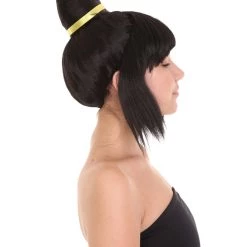 HPO Women's Anime Manga Womens Wig | Black Cosplay TV/Movie Wigs | Premium Breathable Capless Cap