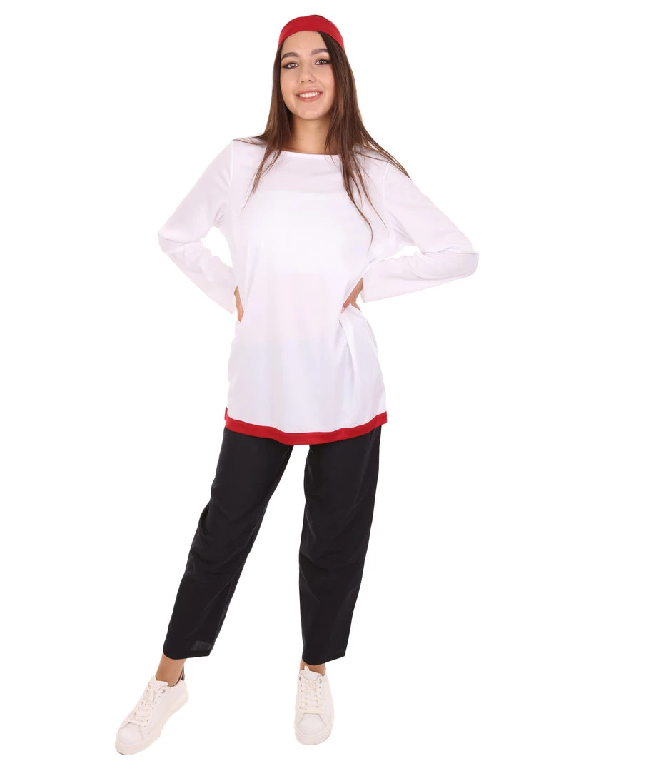 HPO Adult Men's Magical Anime Costume | Black & White Halloween Costume Women's