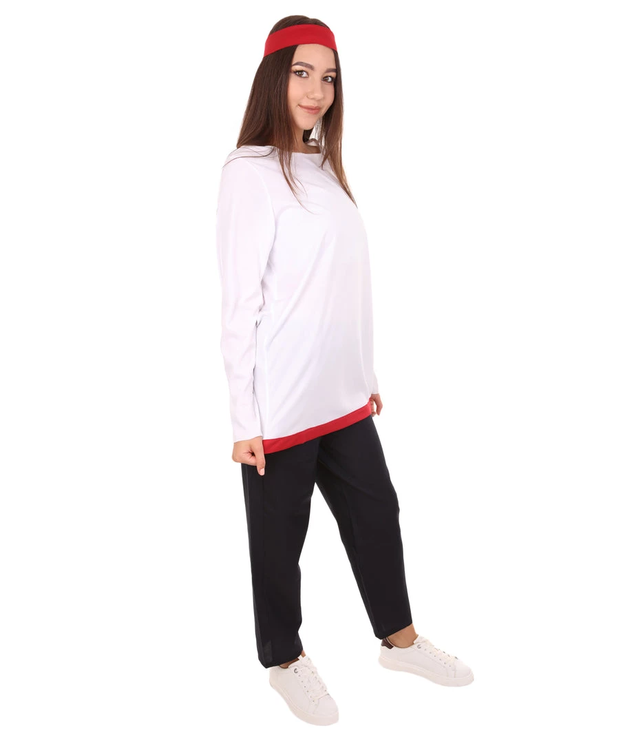 HPO Adult Men's Magical Anime Costume | Black & White Halloween Costume Women's