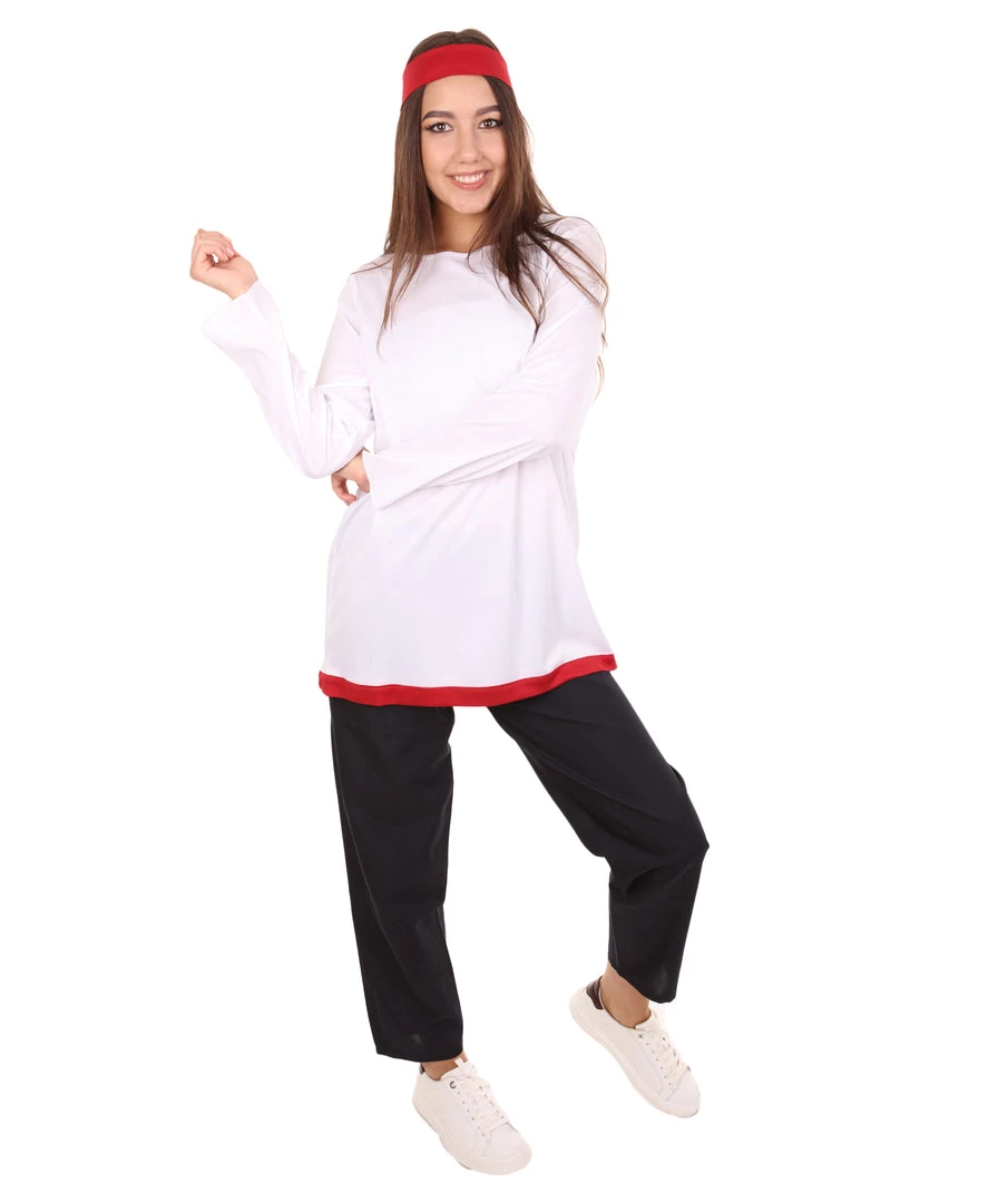 HPO Adult Men's Magical Anime Costume | Black & White Halloween Costume Women's