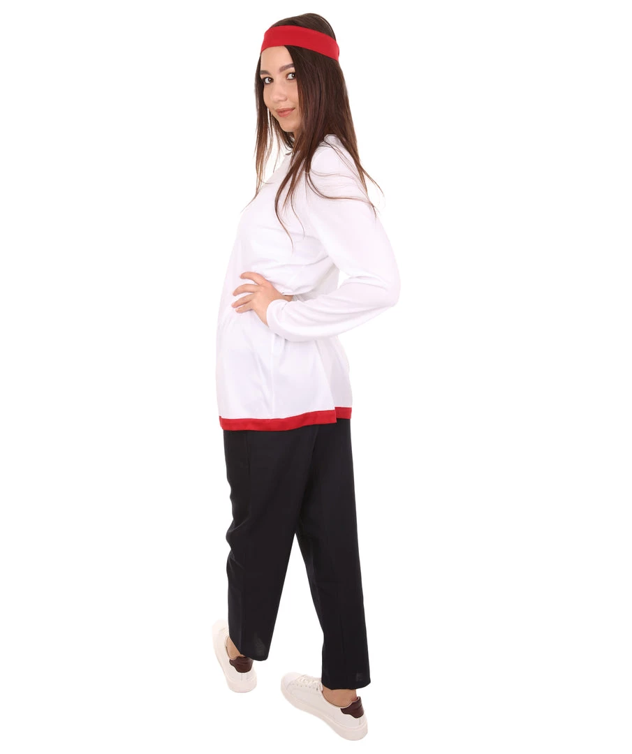 HPO Adult Men's Magical Anime Costume | Black & White Halloween Costume Women's