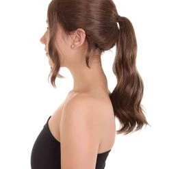 HPO Movie Adventurer Womens Wig | Dark Auburn Movie Wig | Premium Breathable Capless Cap