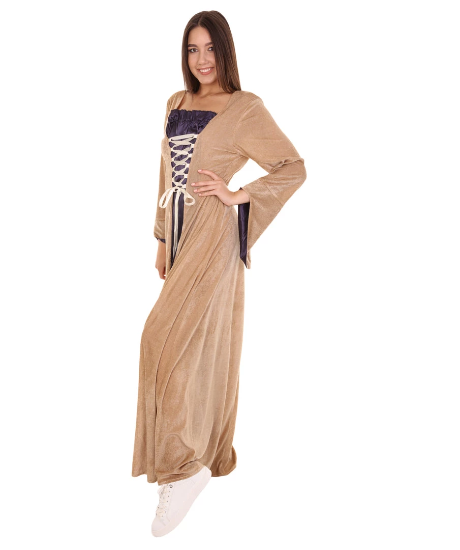 HPO Adult Women's Medieval Renaissance Fancy Dress Costume | Multi Color Cosplay Costume