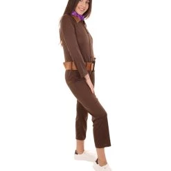 HPO Adult Women's Worker Costume | Brown Halloween Costume