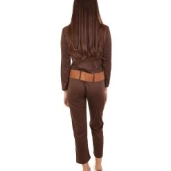 HPO Adult Women's Worker Costume | Brown Halloween Costume