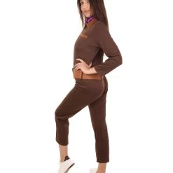 HPO Adult Women's Worker Costume | Brown Halloween Costume