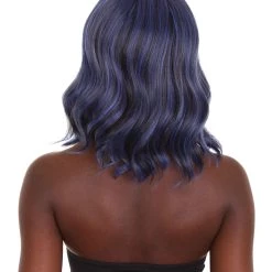 HPO Adults Women Shoulder Length Wavy Wigs | Multicolor Options Cosplay Wigs | Premium Breathable Capless Cap