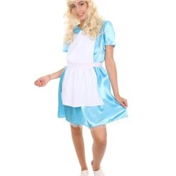 HPO Adult Women's Alice 2Pc Costume | Blue And White Cosplay Costume