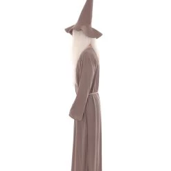 HPO Adult Men's Wizard Hat & Robe TV/Movie Costume | Grey Cosplay Costume