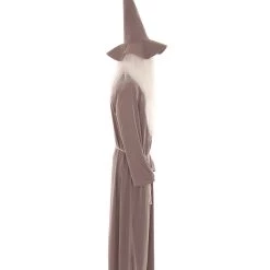 HPO Adult Men's Wizard Hat & Robe TV/Movie Costume | Grey Cosplay Costume
