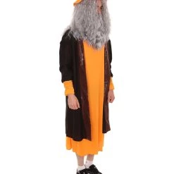 HPO Adult Men's Leonardo Da Vinci Painter Artitst 4Pc Costume | Orange Cosplay Costume