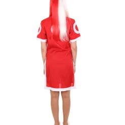 HPO Adult Women's Ninja Anime Costume | Red & White Cosplay Costume