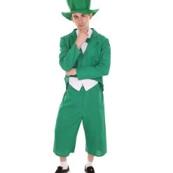 HPO Adult Men's Deluxe Mr. Leprechaun Costume | Patric Cosplay Costume
