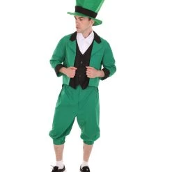 HPO Adult Men's Deluxe Mr. Leprechaun Costume | Patric Cosplay Costume