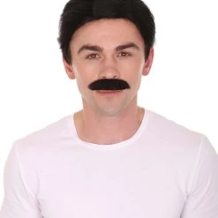 HPO Men's Father Wig And Moustache Set | Mens Cosplay Halloween Wig | Premium Breathable Capless Cap