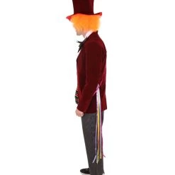 HPO Adult Men's Deluxe Hatter In Wonderland Costume | Red Cosplay Costume