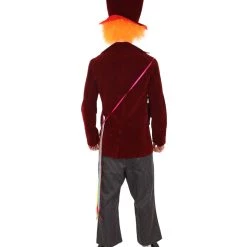 HPO Adult Men's Deluxe Hatter In Wonderland Costume | Red Cosplay Costume
