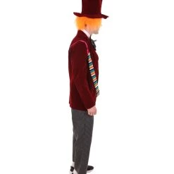 HPO Adult Men's Deluxe Hatter In Wonderland Costume | Red Cosplay Costume