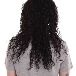 HPO Rock Star Mens Wig | Black Cosplay Halloween Wig | Premium Breathable Capless Cap