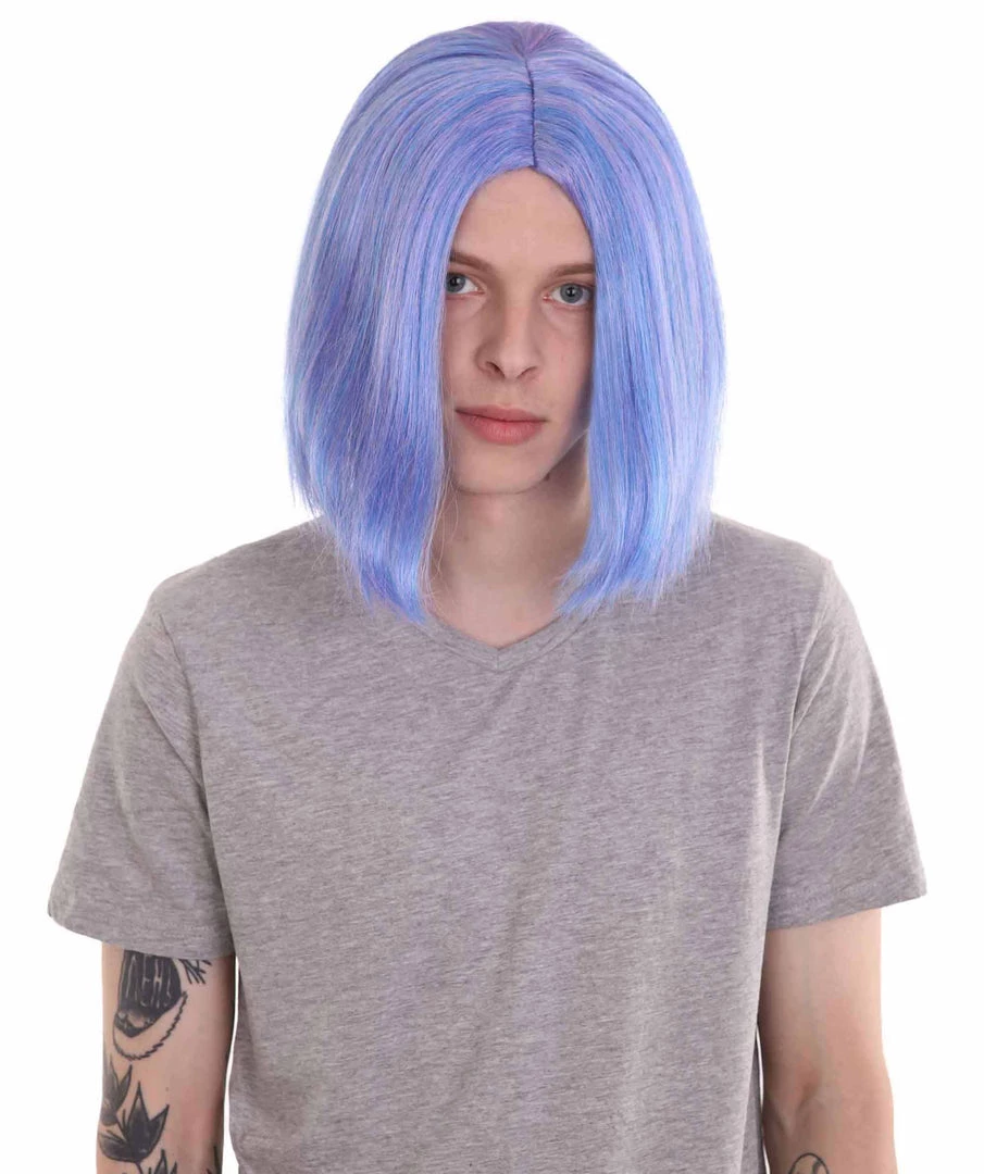 HPO Men's Monster Anime Wig | Blue Cosplay Wig | Premium Breathable Capless Cap